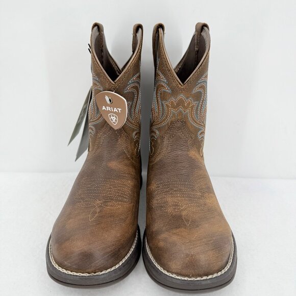 NWOB Ariat Women's Copper Kettle Leather Western Boots US 7B Oil/Slip Resistant - Picture 3 of 13